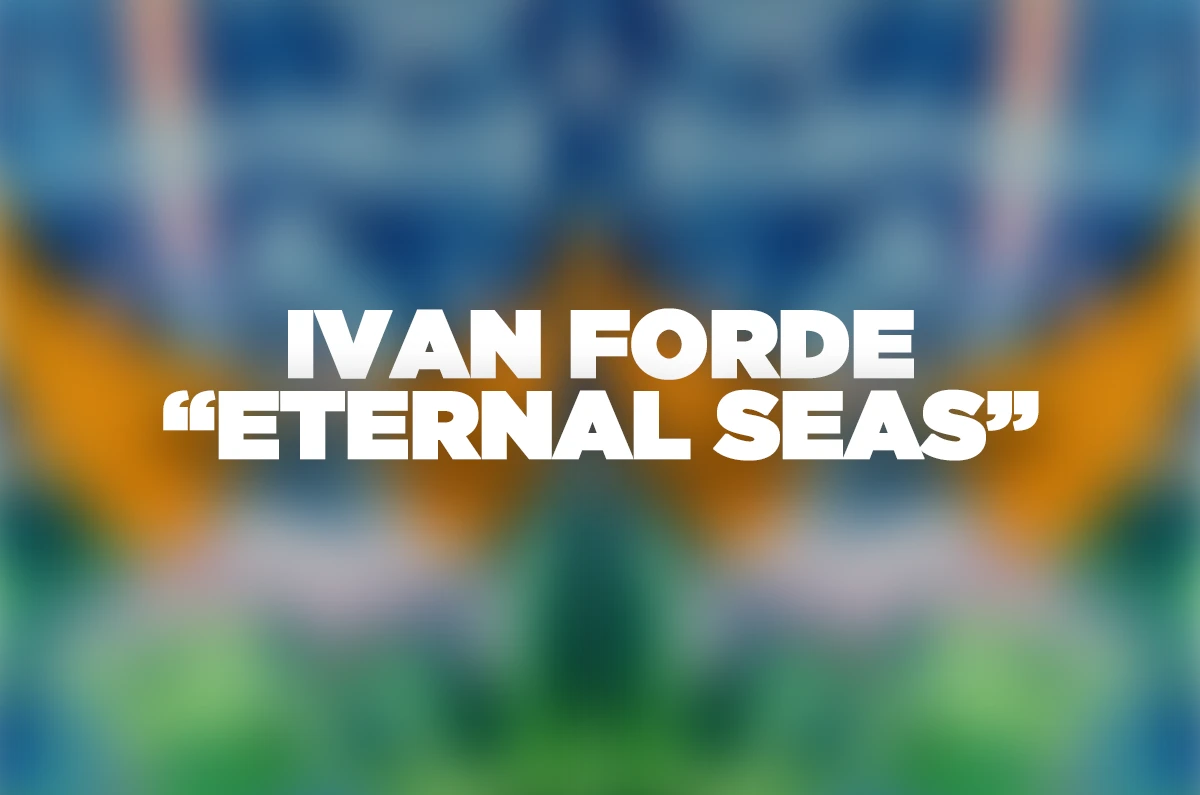 “Eternal Seas” (2023), mixed-media print by Ivan Forde