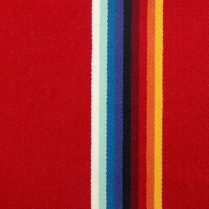 Red Multi-Stripe Jacquard swatch